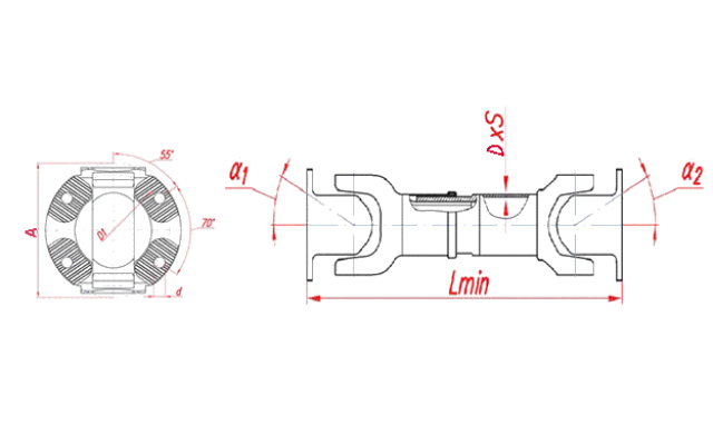 RS.68740.1525.02 Вал карданный (1525 мм.)