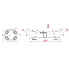 RS.00389.670.M Вал карданный (670 мм.)