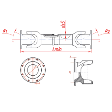 М74-2205010-10 Вал карданный (1496 мм.)