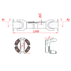 М5460-2201011 Вал карданный (1925 мм.)