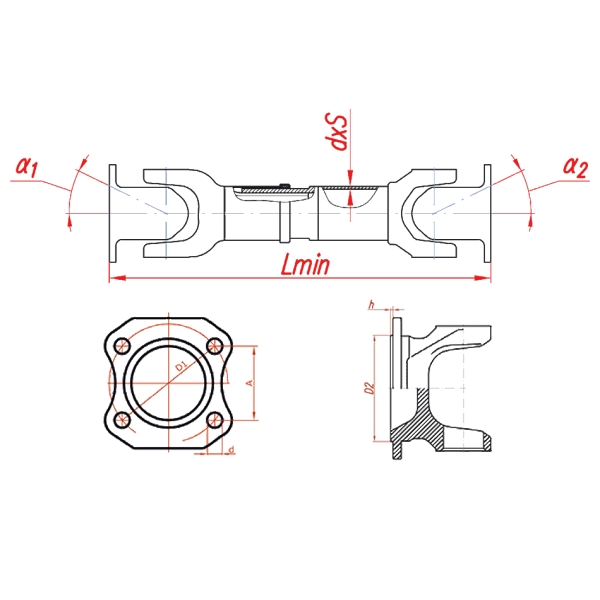 Чертеж фланца газ 66