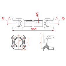 М5511-2205011-13 Вал карданный (800 мм.)